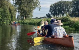 Paddeln auf der Niers